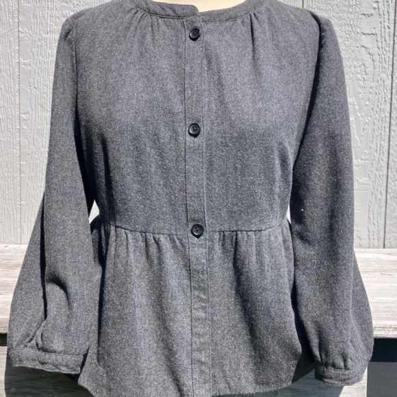 Banana Republic Wool Button Up Peplum Jacket - Picture 3 of 8